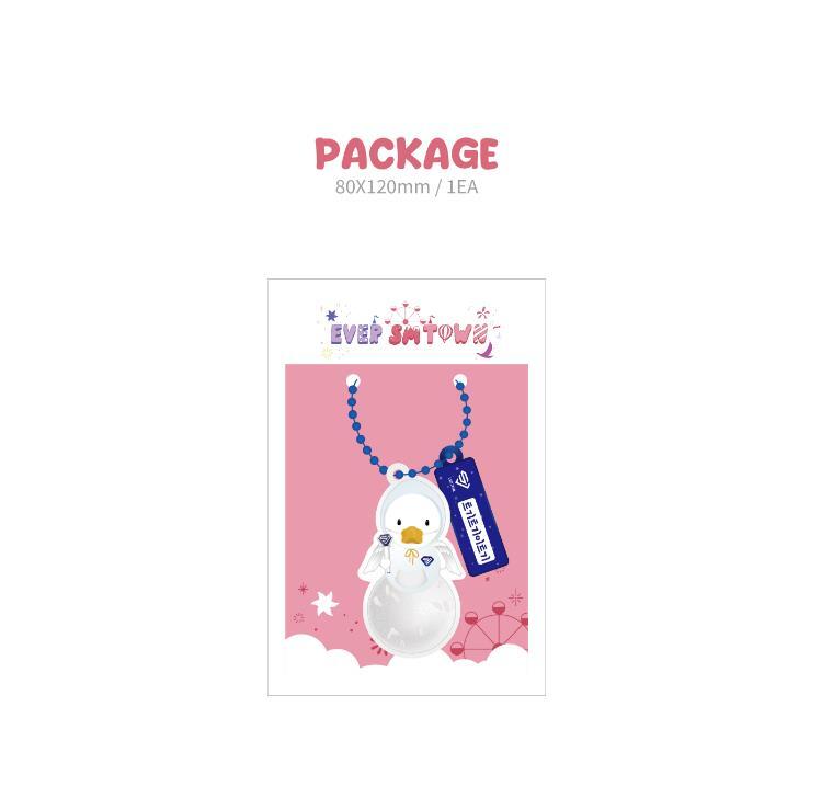 SUPER JUNIOR EVER SMTOWN OFFICIAL MD SNOWMAN SOFT KEYRING +