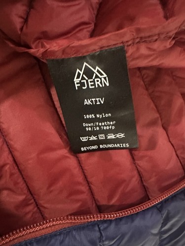 FJERN GIACCA LEGGERA UOMO ACTIVE SENZA CAPPUCCIO PIUMA D'OCA ISOLATA PUFFER TAGLIA L - Foto 5 di 6