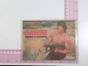 1985 Rambo NES Ad, Laminated Video Game Promo &ndash; &ldquo;Freedom Is Everything&rdquo;