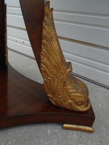 HOLD Maitland Smith Acanthus Center Table Winged Koi Dolphin Head Neoclassical - Picture 7 of 18