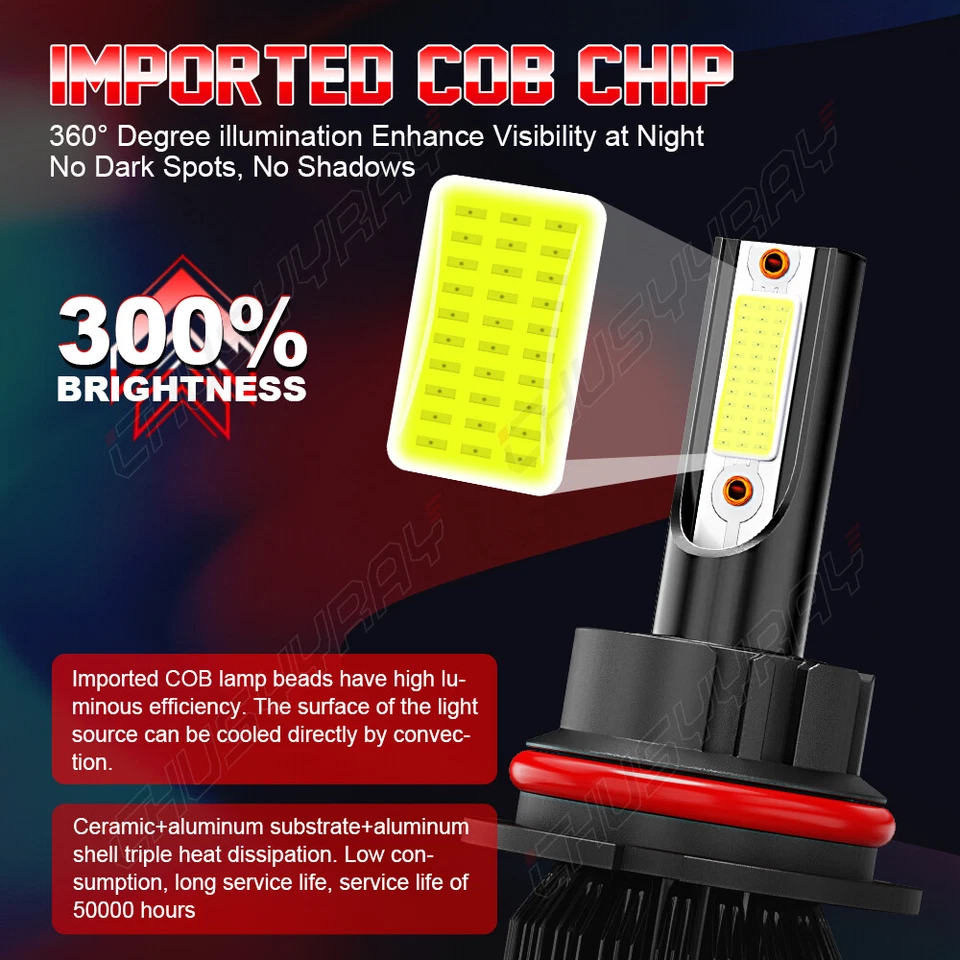 Faros LED + faros antiniebla para Ford E-350 Super Duty 1999 2000-2007 Foto 3 de 4