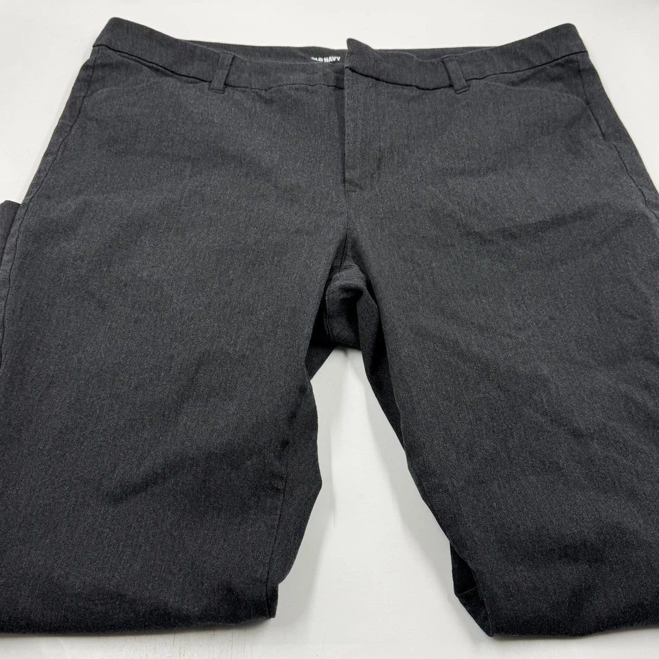 Pantalón acampanado Pixie vintage azul marino talla 20 negro elástico algodón acampanado pierna Foto 2 de 4