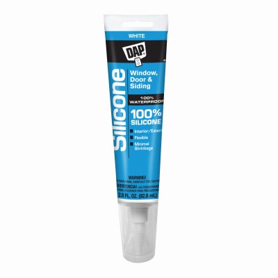 Silicone Rubber Sealant, White, 2.8-oz. - 7079800752
