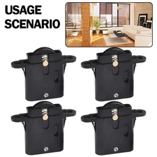 Practical Cupboard Door Rollers Security ABS Adjustable Efficient Innovative