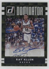 2016-17 Panini Donruss Dominator Signatures /49 Ray Allen #36 Auto HOF 16wc
