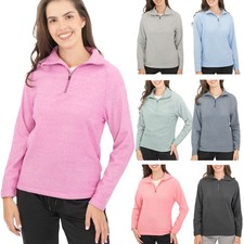 Image of Trespass Womens Fleece 1/2 Zip Microfleece Layer Airtrap Anti Pill Lightweight