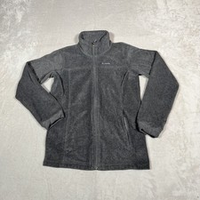 Columbia Jacket Youth Large Gray Benton Springs Fleece Full Zip Outdoor