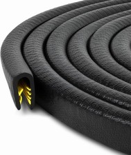 Edge Trim Black Large, Fits 1/4 Inch, Length 10 10 Feet 3 Meter ,