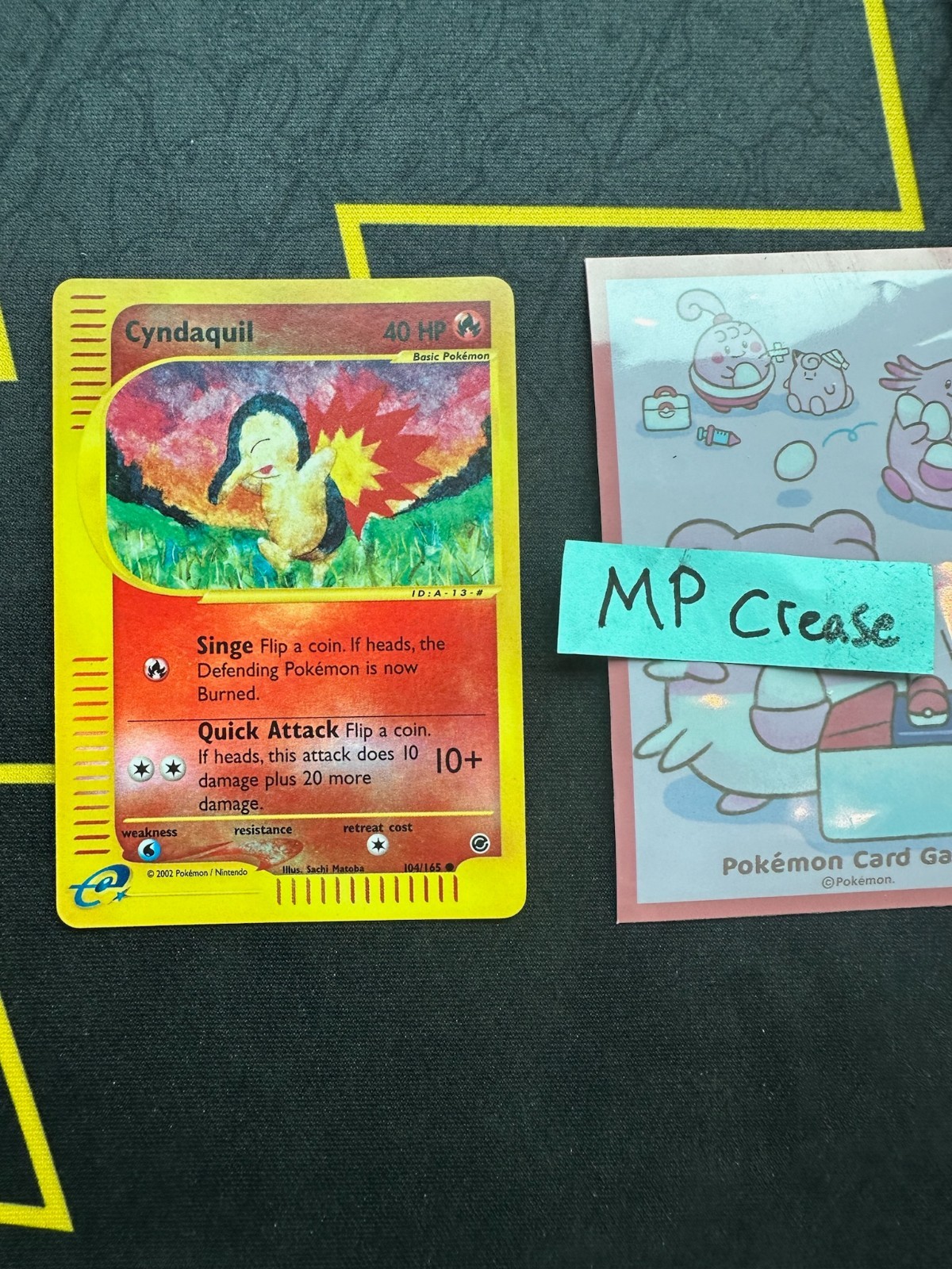 Pokemon Card Cyndaquil Expedition Reverse Holo 104/165 172 💎MP Crease💎