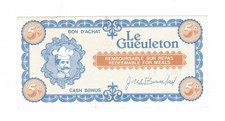 1970-80, CASH BONUS $0.05 AT LE GUELETON RESTAURANT, #1993 AB, ST-JEAN PORT-JOLI