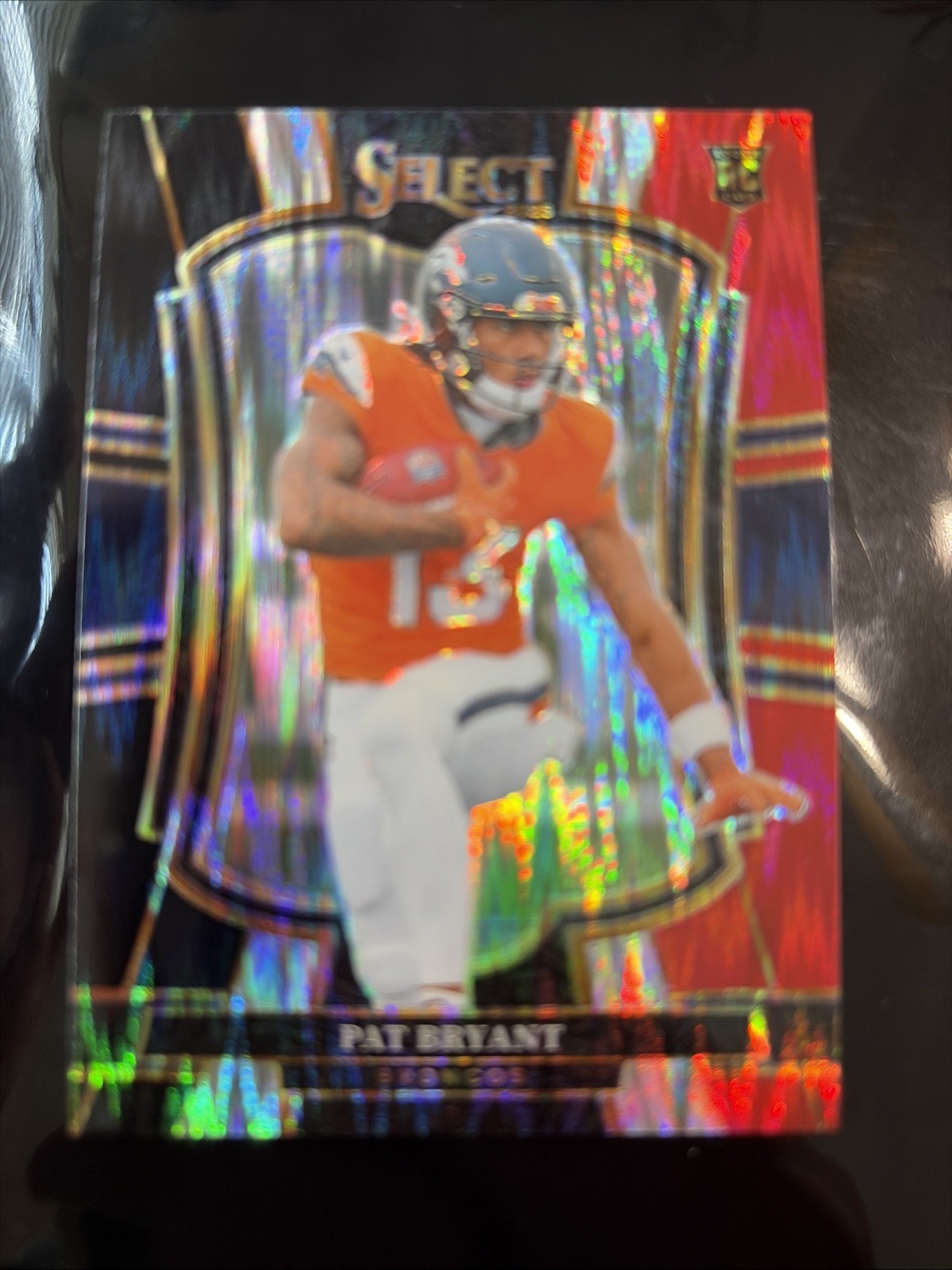 2025 Panini Select - Premier Level Pat Bryant #112 Black & Red Shock Prizm (RC)