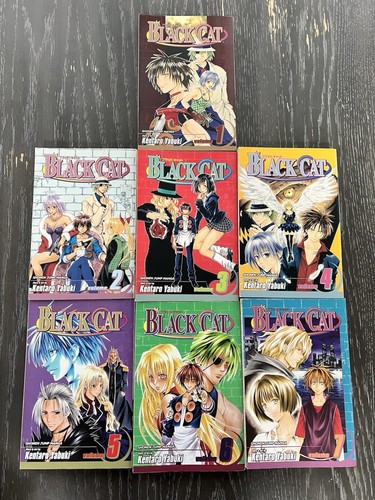 Black Cat Manga Volumi 1-13 Inglese di Kentaro Yabuki - Copertina flessibile 1a edizione - Foto 4 di 19