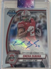 Emeka Egbuka 2024 Bowman University Chrome - Chrome Prospect #PA-EEG (AU, RC)