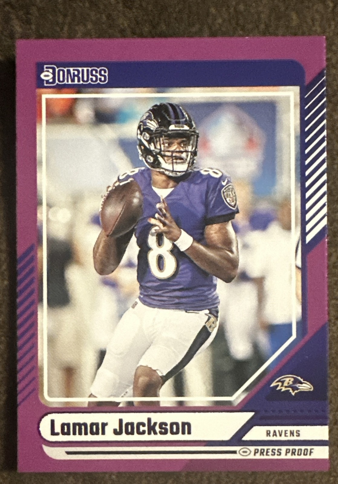 2024 Panini Donruss - Lamar Jackson #130 Purple Press Proof