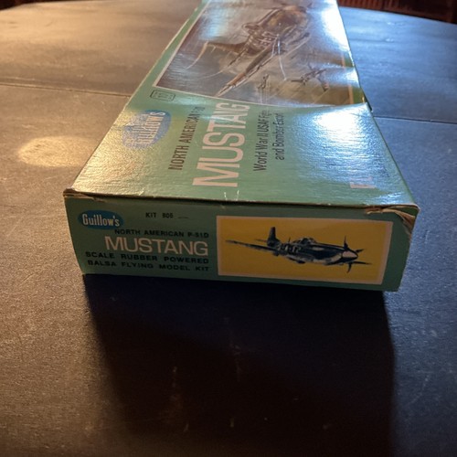 Guillow's Freiflugmodell P-51D Mustang Flugzeug Bausatz Neu in Box - Bild 10 von 13