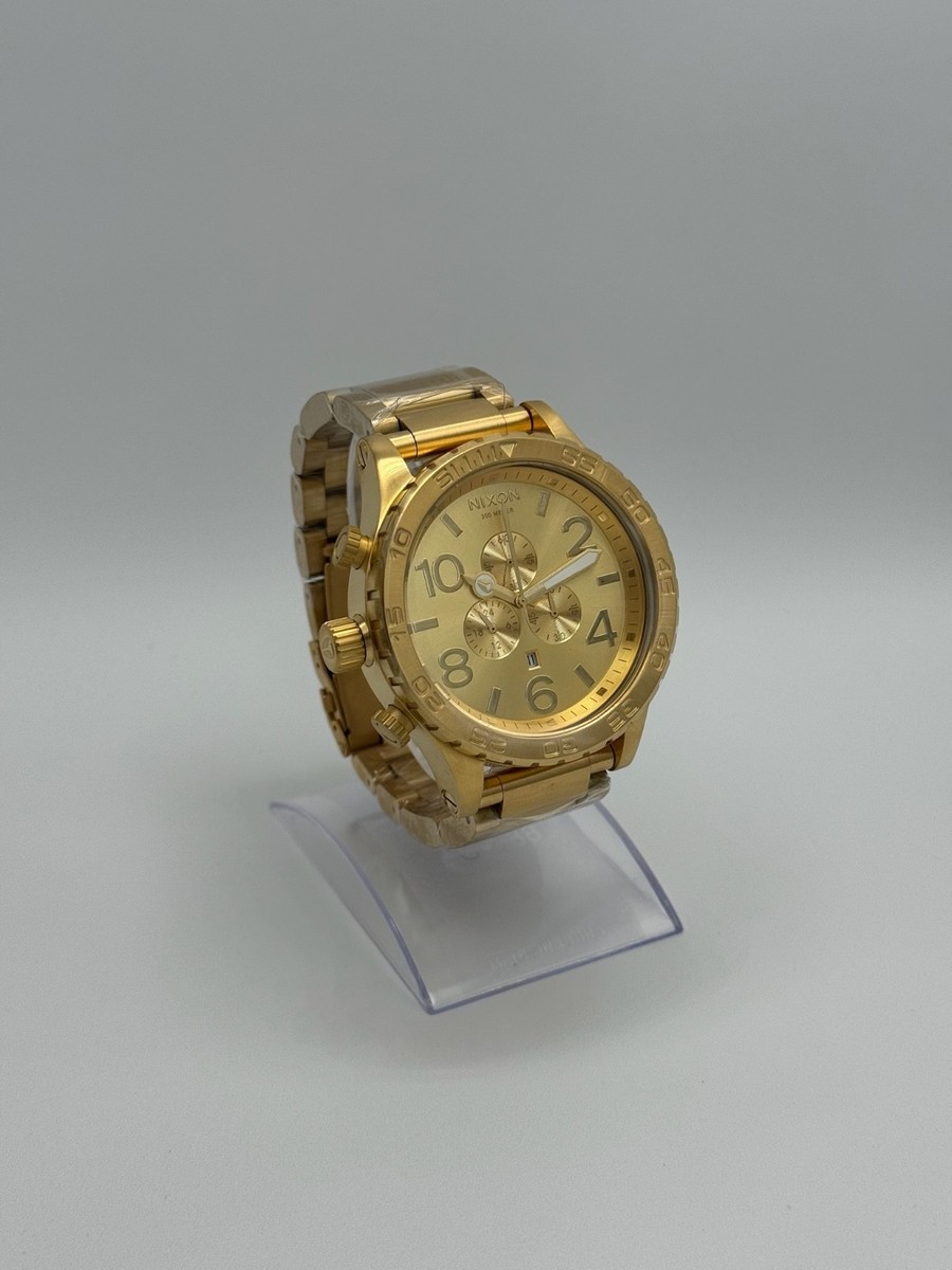 NIXON 51-30 Chrono Gold-Tone Chronograph Men's Watch A083-502 | eBay