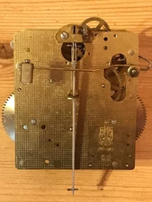 Vintage  FHS German Wall Clock  Movement  141-070 Mechanism