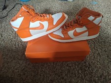 Nike Dunk High Orange White Colorblock 