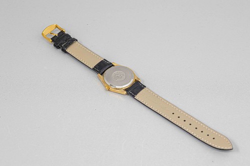 *NEAR MINT* Vintage OMEGA Seamaster Cal.1342 Quartz Push Crown Gold × Black Mens - Picture 15 of 16