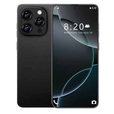 GAMAKOO Unlocked Mobile Phone 15 Pro Max 256GB 5G Smartphone Android 14 6000mAh