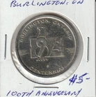Burlington, ON 1973 100th. Ann. Token