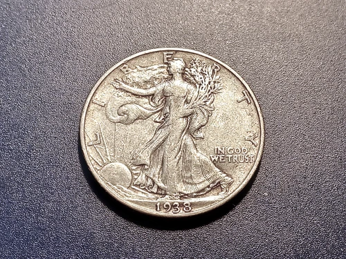 VF 1938-D Walking Liberty Half Dollar (Semi-key date)