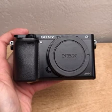 Sony Alpha A6000 Black Body Only – 24.3MP APS-C , 3" Tilt LCD, complete set