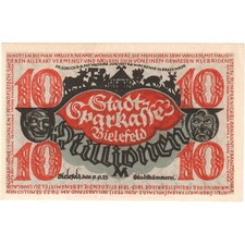 [#293353] Germany, Bielefeld, 10 Millionen Mark, 1923-09-09, UNC