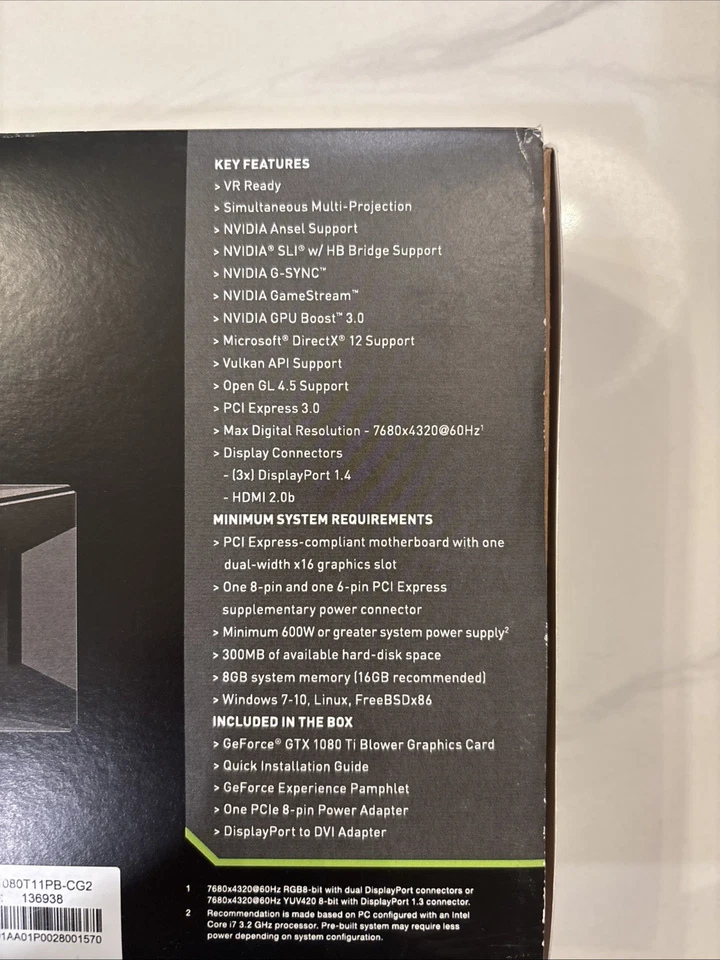 PNY GeForce GTX 1080 Ti 11GB GDDR5X Graphics Card (VCGGTX1080T11PBCG2) - Image 3 of 4