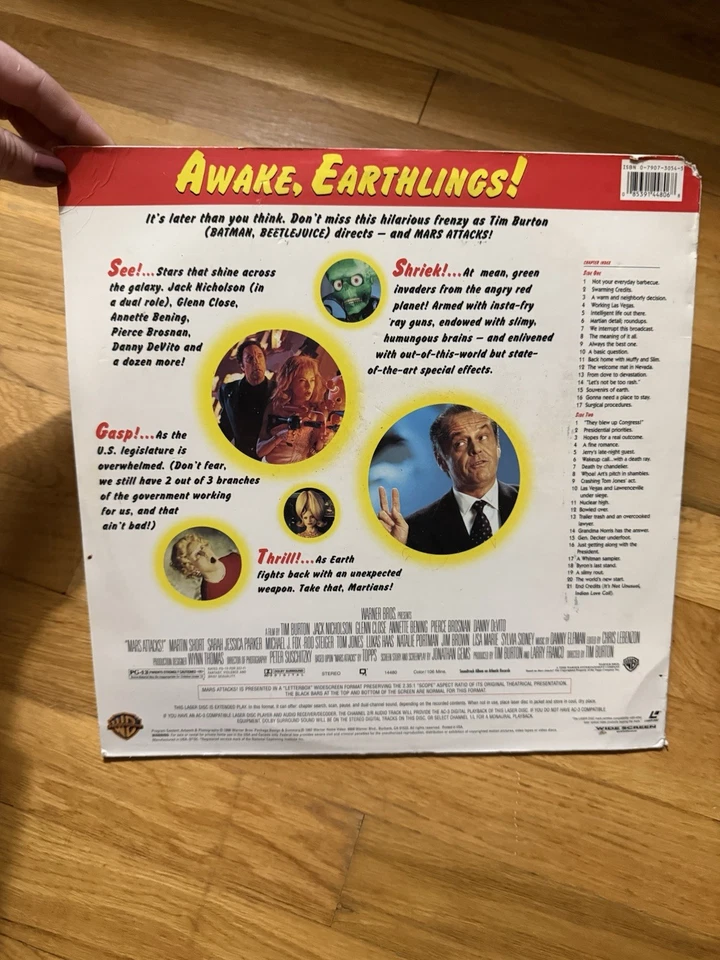 Mars Attacks! LaserDisc Collector's Edition Warner Bros - Image 2 of 2