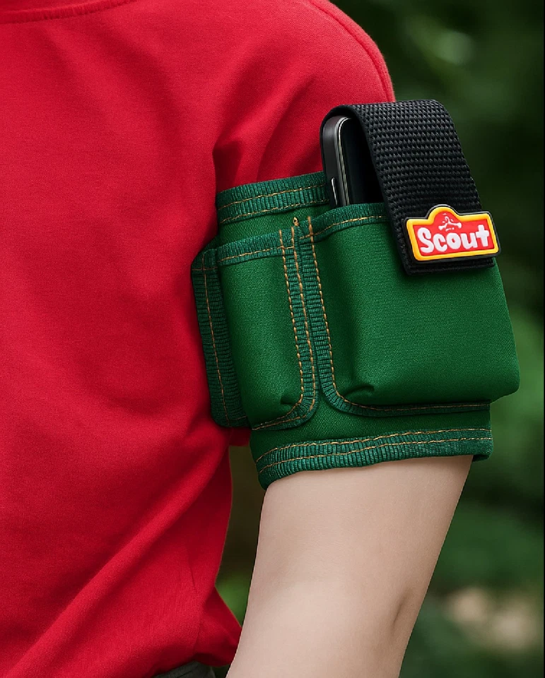 Scout Neopren-Entdecker-Armtasche Armband Entdeckerset 3in1 Taschenlampe Kompass - Bild 2 von 3