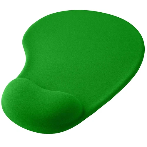 Mouse Pad Tappetino Desing Ergonomico Poggia-Polso in Silicone Gel verde