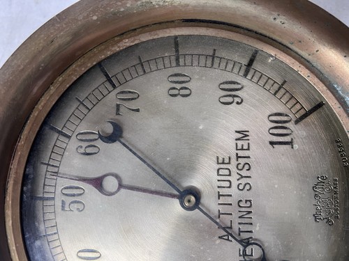 Vintage The Ashton Valve Co. Boston Mass Brass Gauge Steampunk Altitude Heating - Picture 11 of 11