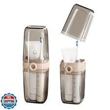 Topavatop Toothbrush Travel Case, 2 in 1 Toothbrush Holder and Rinse Cup, Lar