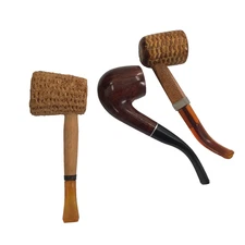 Corn Cob Tobacco Pipe Missouri Meerschaum -2nd corn cob, 3rd wood