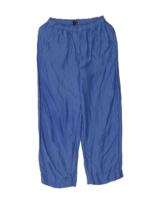 J. CREW Damen Straight Freizeithose Small W28 L26 Blau Cupro CF15