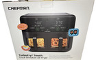 NIB Chefman TurboFry Touch 6 Quart (Dual 3 Qt) Baskets Air Fryer Black