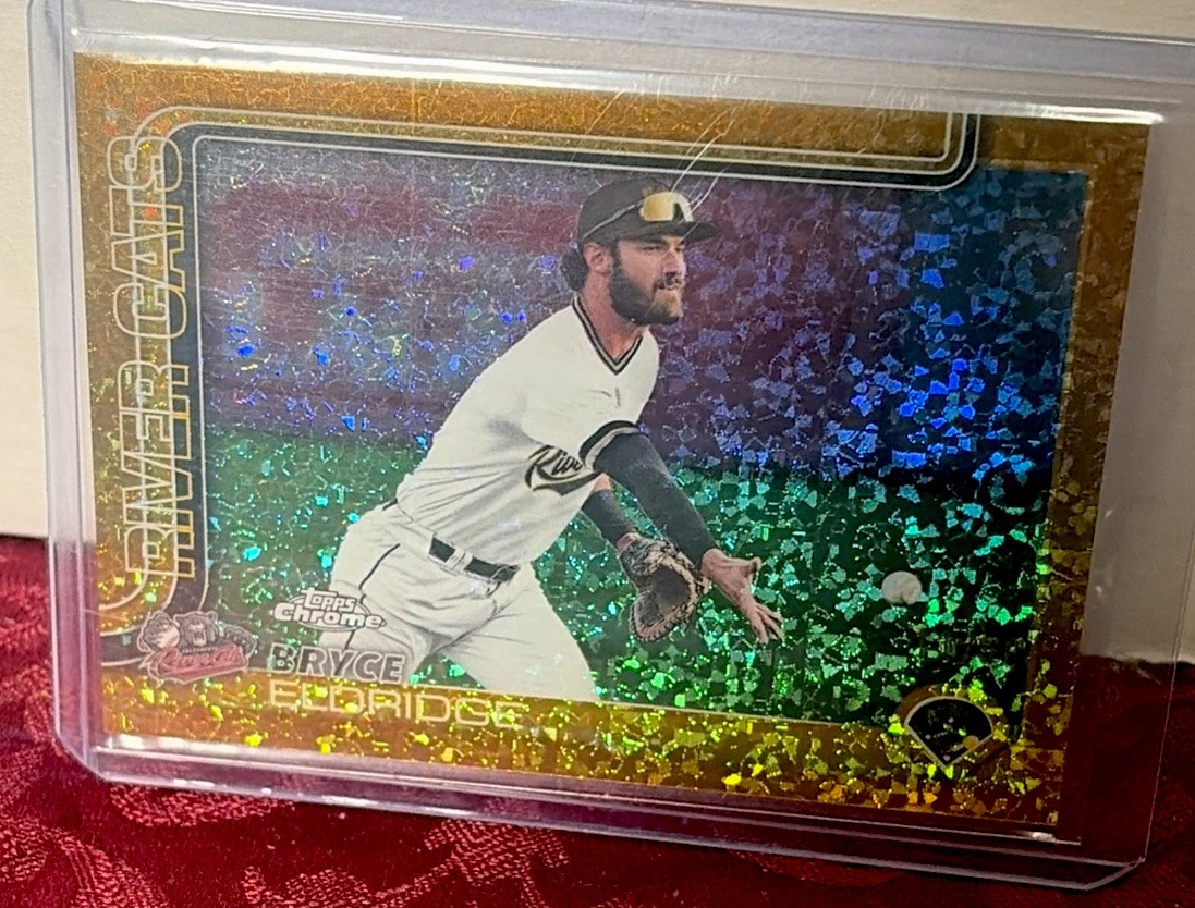 Bryce Eldridge RC 2025 Topps Pro Debut Chrome #PDC-196 GOLD #d / 50
