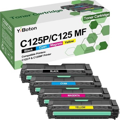 Toner Cartridge Replacement  for Ricoh 434060-434063 C125P C125MF Printer BCMY