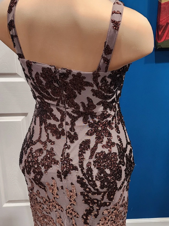 R&M Richards Cooper Ombré Maxi Dress Fitted Gown Dress Formal Size 12 - Image 4 of 4