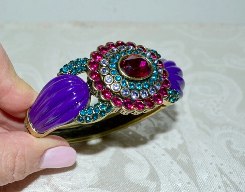 Новый в коробке $180 Heidi Daus коллекционное издание кристалл акцентированный браслет фуксия M/L - Изображение 2 из 4