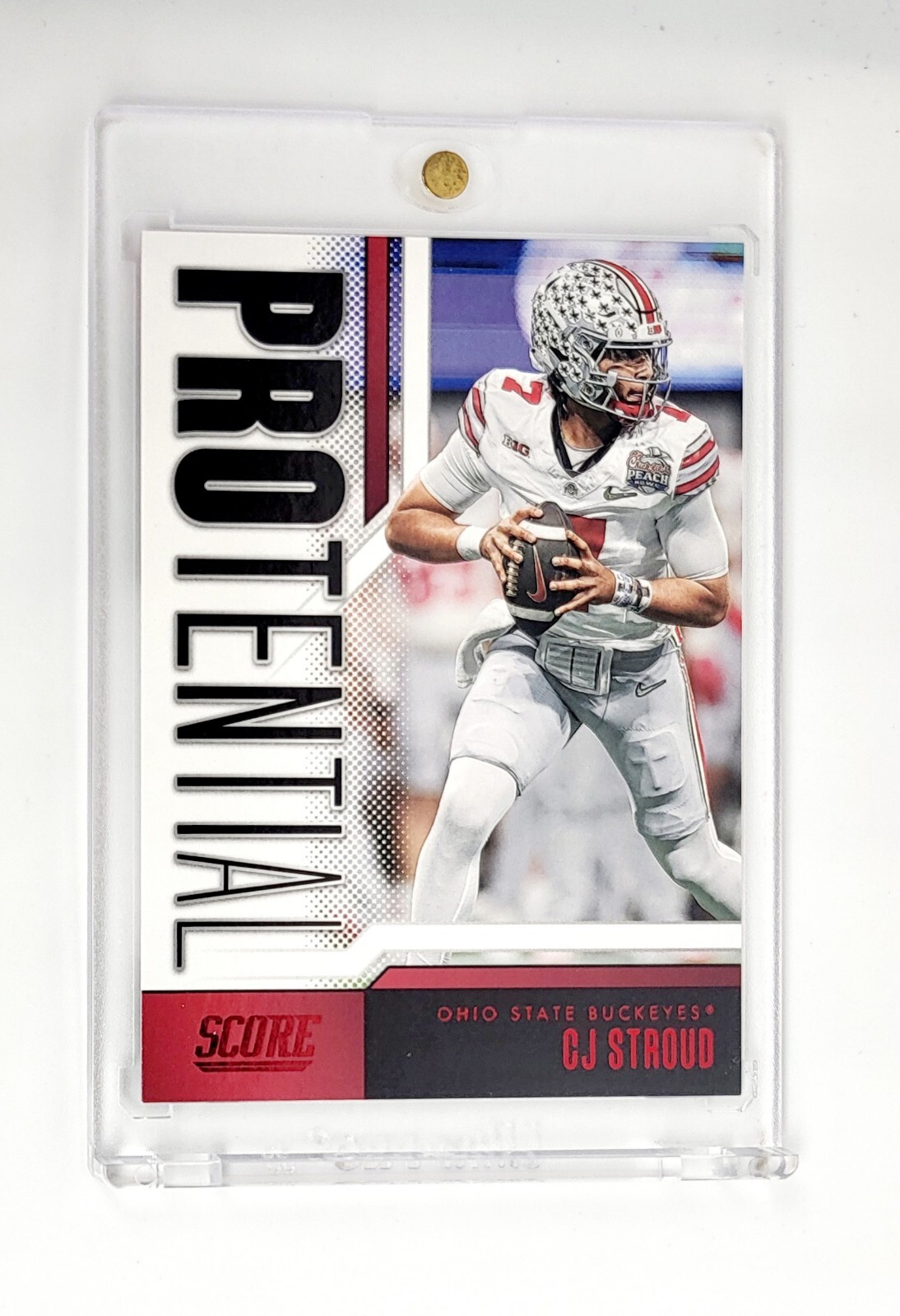 MINT RED FOIL PARALLEL SP 2023 Score - Protential #2 C.J. Stroud OHIO STATE OSU