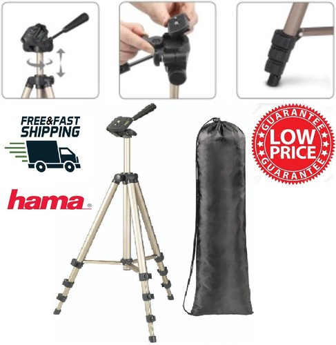Hama Camera Tripod Star 700 125-3D DSLR, SLR, 3-Way Head, 42.5-125cm, Carry Case - Picture 1 of 18