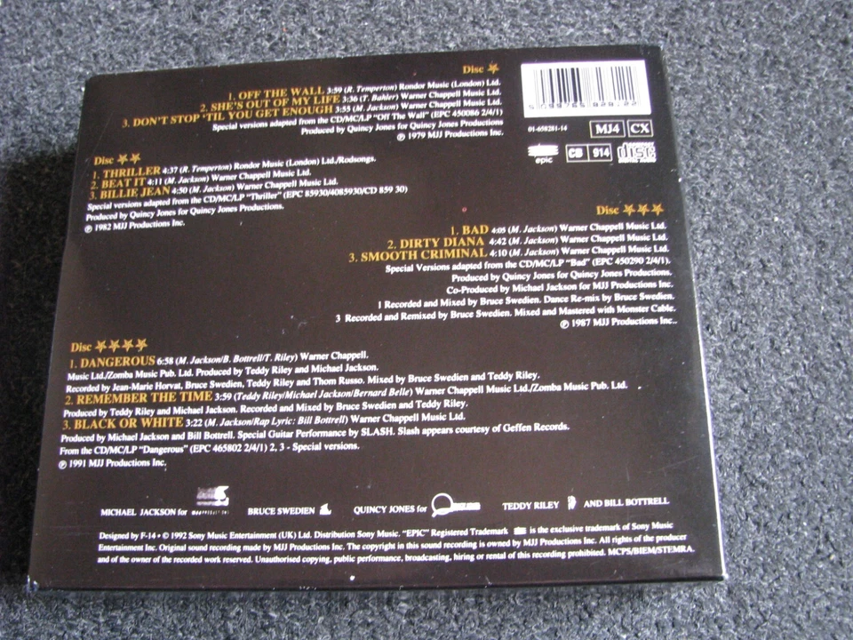 Michael Jackson-Tour Souvenir Pack-Limited Edition Picture CD Box Set-1992 UK - Bild 2 von 4