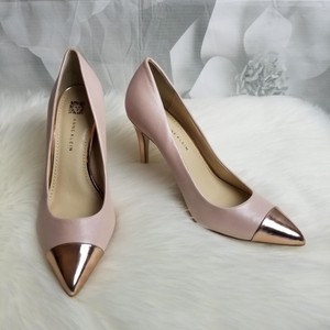blush pink pointed toe heels