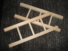 Set of 2 Pedal  Car Fire Truck 13" Pine Ladders Hand made by ME