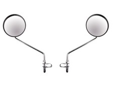 2x Trumpf Anti-Glare Bicycle & Moped Rear View Mirror - Chrome - 100mm, Cruiser