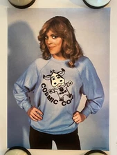 Too Close Poster Vintage Pro Arts Cosmic Cow 1981 Actress TV Television 1980s