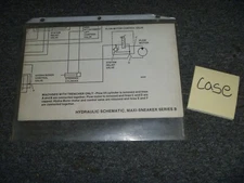 Case Maxi-Sneaker Series B Trencher Hydraulic System Schematics Manual xz