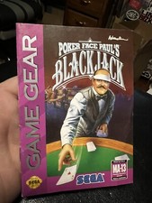 Poker Face Paul's Blackjack Black Jack Sega Game Gear Instruction Manual Only